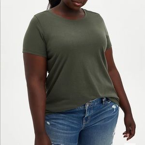 Torrid Everyday Tee Olive Plus Size 2
